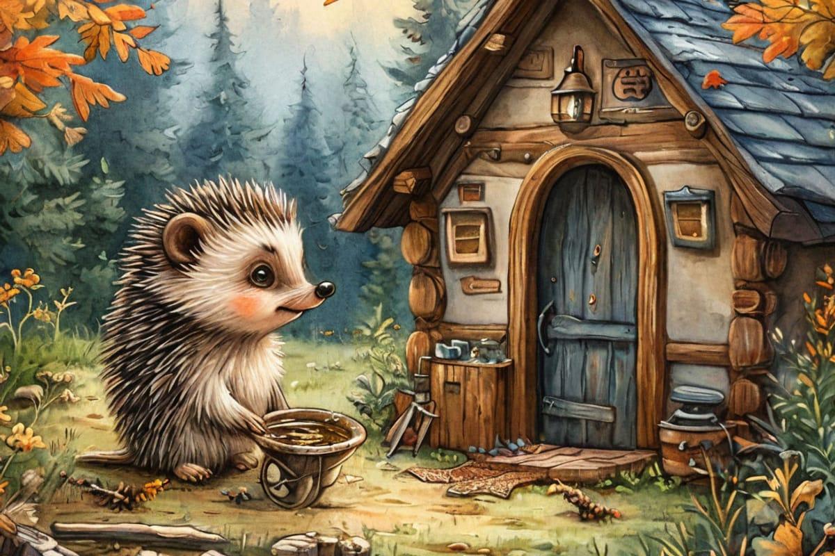 Звёздный сигнал для ежонка Хруп-Хрупа — иллюстрация к сказке